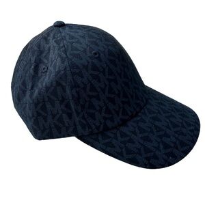 Michael Kors Jacquard Logo Cotton Women's Baseball Cap Hat, Black